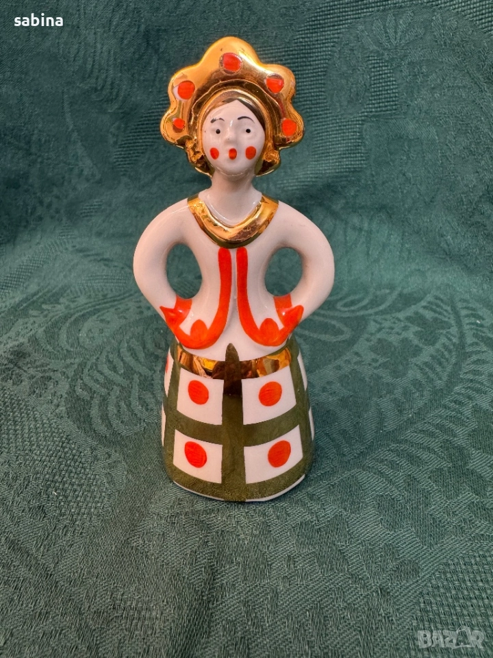 Статуетка Матрьошка-Невеста-Дулево, СССР, снимка 1