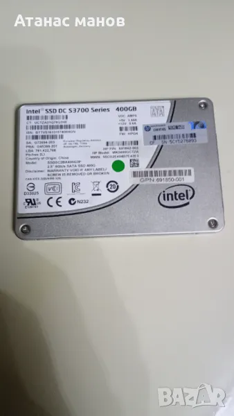 Продавам SSD 400GB. На intel, снимка 1