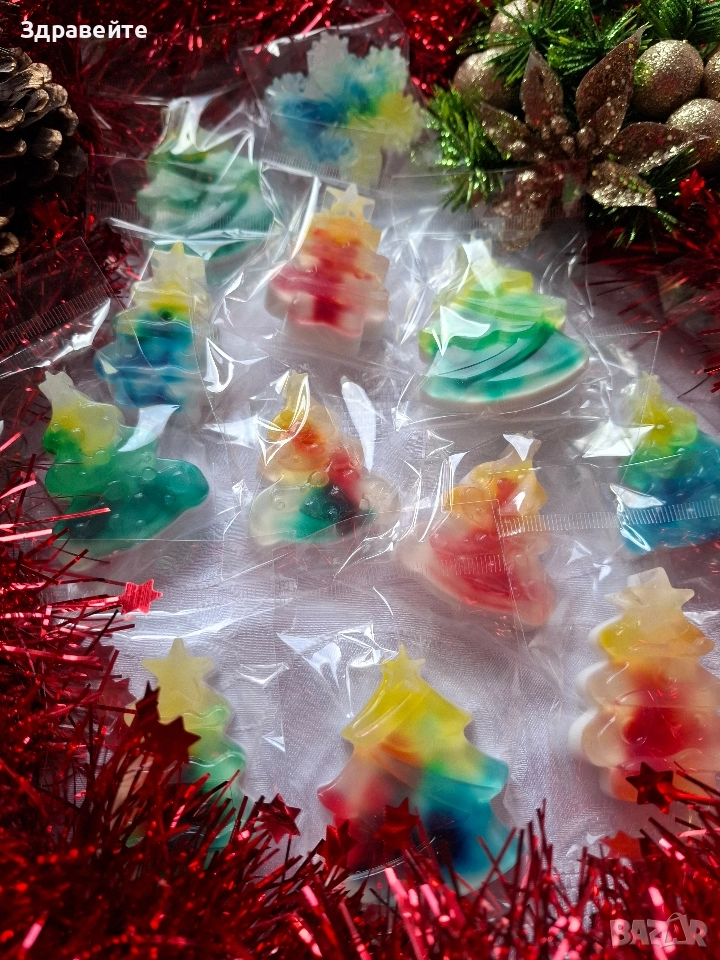 Бюджетни глицеринови сапунчета с аромат на Коледа, снимка 1