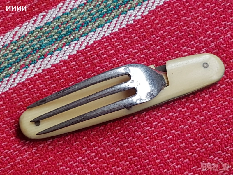 Сгъваема вилица слонова кост , снимка 1