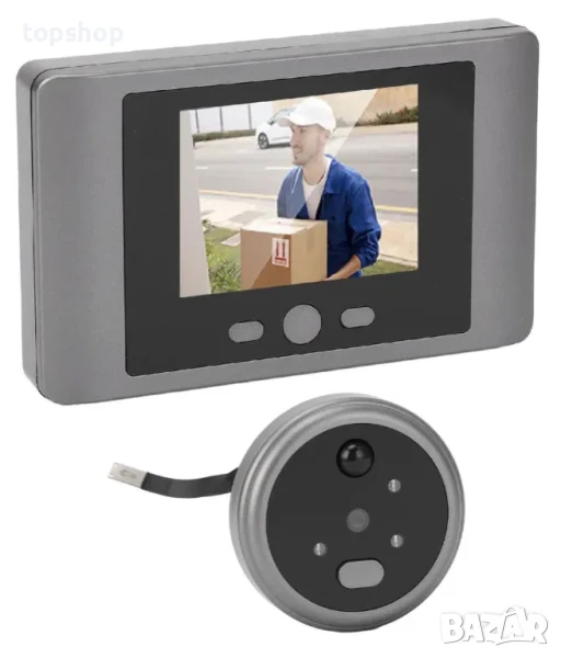 НОВА, ТЕСТВАНА видео шпионка с вградена батерия, USB C, 32GB карта, 3" цветен екран, детектори..., снимка 1