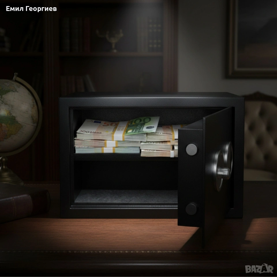 Сейф за ценности с цифрово заключване – 8,5L, 16L и 26L, батерии и монтажни болтове включени, снимка 1