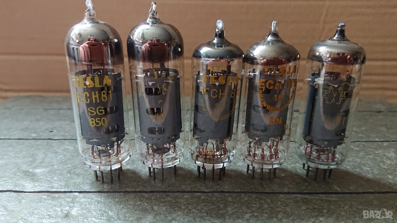 Радиолампи TESLA, RFT ECH81. , снимка 1