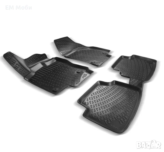 Гумени Стелки Rizline 3D тип Легени К-кт 4 части за VW Volkswagen Touran Tiguan Touareg , снимка 1