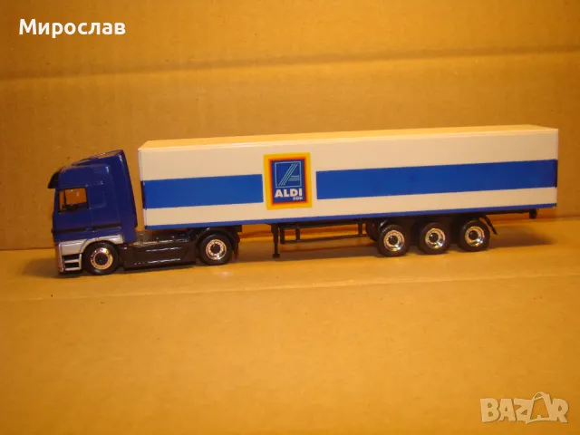 SCHUCO H0 1/87 MERCEDES ACTROS КАМИОН TIR МОДЕЛ КОЛИЧКА, снимка 1 - Колекции - 48456664