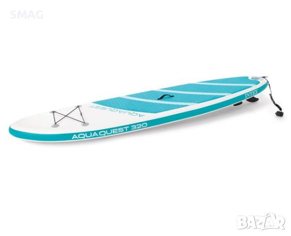 Надуваема дъска комплект стендъм падъл SUP Sea Blue 81x15x320cm с аксесоари и чанта за носене -INTEX, снимка 2 - Водни спортове - 46101019