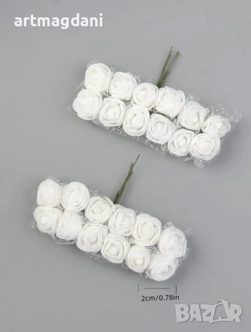 Рози от фоам за DIY занаяти , снимка 8 - Романтични подаръци - 53442978