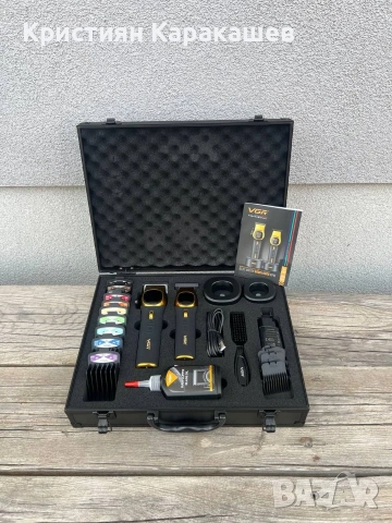 С КУФАРЧЕ!Комплект машинки за подстригване и контури-GoldSeries