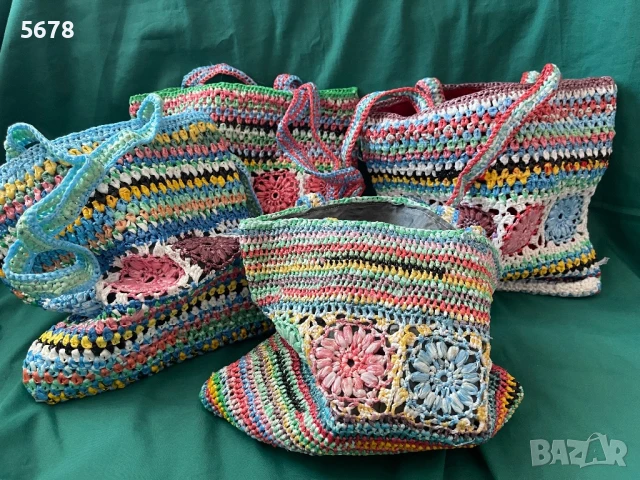 Плетени чанти, снимка 2 - Чанти - 51084347