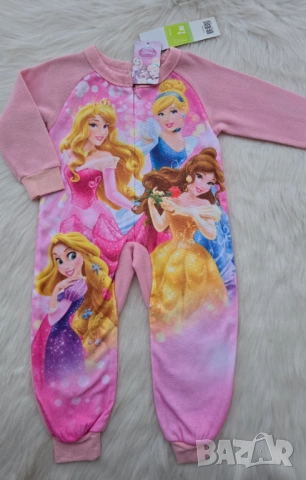 Детска пижама гащеризон Принцеси 18-24 месеца НОВА, снимка 4 - Бебешки пижами - 52329960
