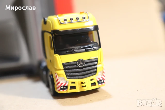 HERPA H0 1/87 MERCEDES ACTROS ВЛЕКАЧ КАМИОН ТИР МОДЕЛ ТЕЖКОТОВАРЕН ТРАНСПОРТ, снимка 9 - Колекции - 50909852