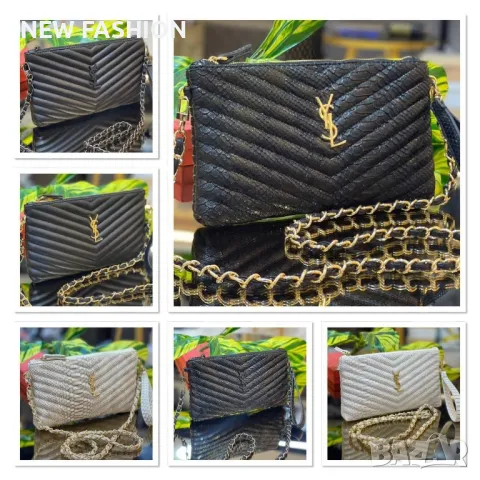 Дамски Кожени Чанти ✨ YVES SAINT LAURENT , снимка 7 - Чанти - 50394352