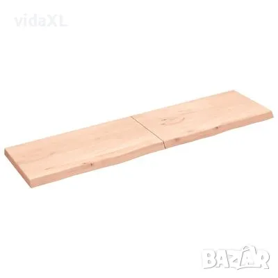 vidaXL Плот за баня 200x50x(2-6) см необработено масивно дърво(SKU:3156078, снимка 1