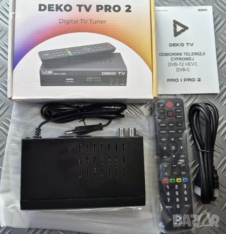 DVB-T2 HEVC H.265 ТВ тунер HDMI USB, снимка 2 - Приемници и антени - 52668153