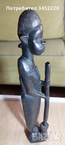 дърворезба масив за ценители височина 38см отлична , снимка 6 - Декорация за дома - 52964719