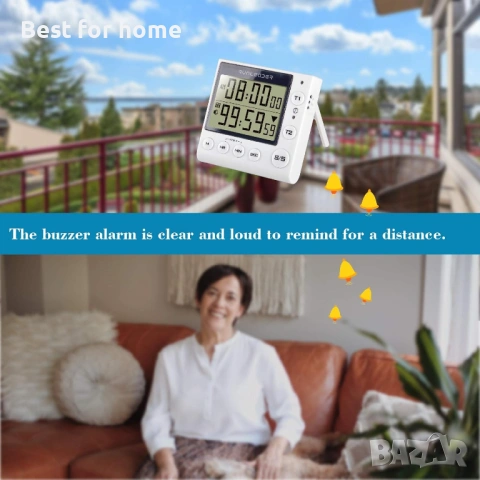 Кухненски таймер Runleader, таймер за пекарна, цифров дисплей за готвене, таймер за обратно броене, снимка 6 - Други - 53444442