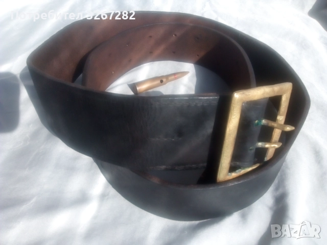 Колан,Военен,Офицерски,Полеви,Естествена Кожа