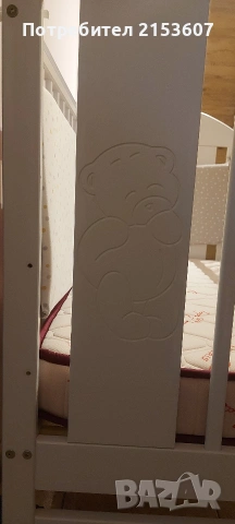 Детско креватче с матрак, снимка 6 - Бебешки легла и матраци - 54232170