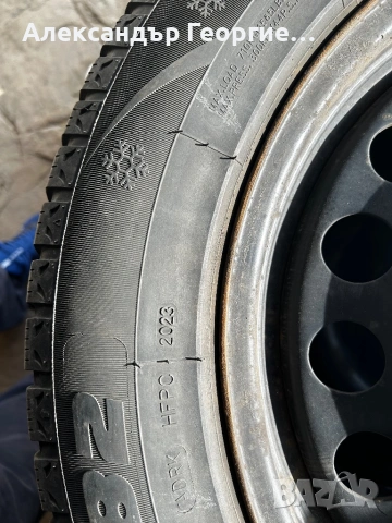 Продавам стоманени джанти с гуми за VW, снимка 4 - Гуми и джанти - 53773811