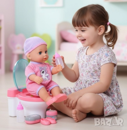 Пишкащо бебе с пееща тоалетна Tutu Love – Забава и урок за малките, снимка 6 - Кукли - 52871379