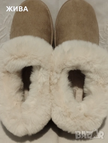 SKECMERS - Дамски пантофи цвят "слонова кост", снимка 7 - Пантофи - 53430286