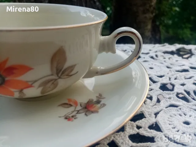 Немски антикварен сервиз за чай, снимка 10 - Антикварни и старинни предмети - 50398505