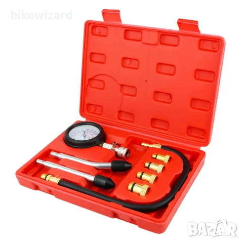 Тестер за компресия, компресомери за двигател, устройство за бензинов двигател 0-20 Bar или 0-300 PS