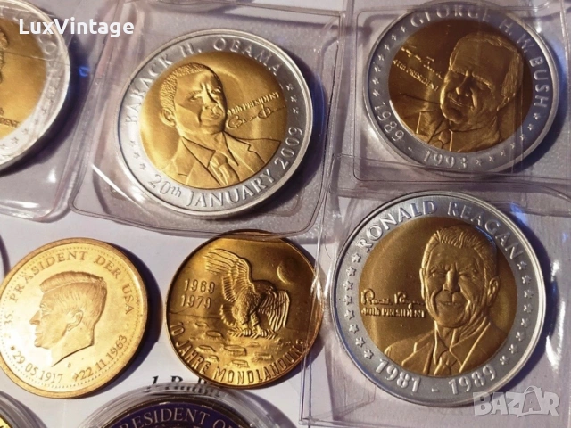 Лот медали монети позлатени посребрени, снимка 7 - Нумизматика и бонистика - 53705169
