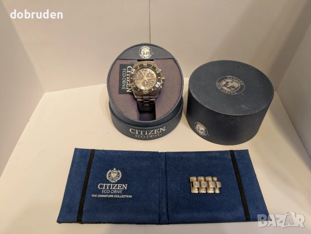 Промо! Citizen Signature Courageous BL5440 Solar Alarm Chrono часовник