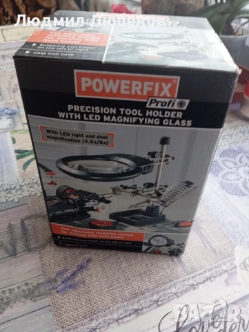 powerfix precision tool holder. Станок за запояване с лупа и осветление нов., снимка 8 - Други инструменти - 52903547