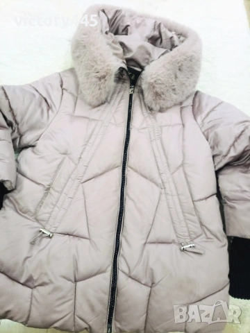 Дамско зимно яке пепел от рози , снимка 6 - Якета - 53252250