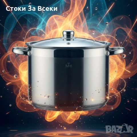 Неръждаема тенджера MERCURY HAUS COSMO PREMIUM - 7 размера, снимка 9 - Съдове за готвене - 52194008