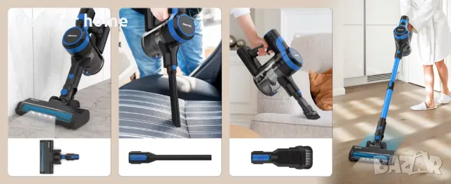 TASVAC V50 Безжична мощна прахосмукачка 200W, снимка 17 - Прахосмукачки - 49972891