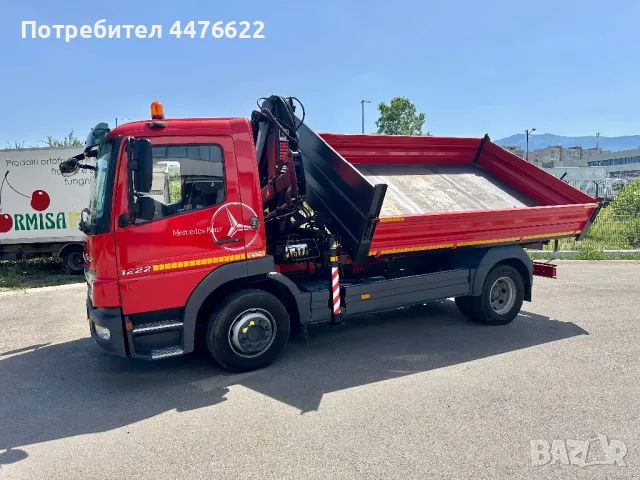 Камион с кран и самосвал - транспорт на строителни материали в София, снимка 1