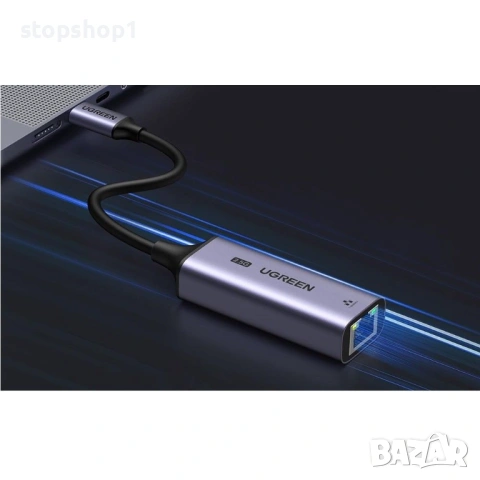 UGREEN USB C към Ethernet адаптер 2.5G, Ethernet адаптер за лаптоп, алуминий, тип C (съвместим с Thu, снимка 12 - Оригинални зарядни - 54227975