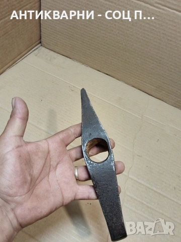 Соц Стар Ръчно Кован Каменоделски Инструмент 0.450кг. НОМЕР 812., снимка 8 - Антикварни и старинни предмети - 53940348
