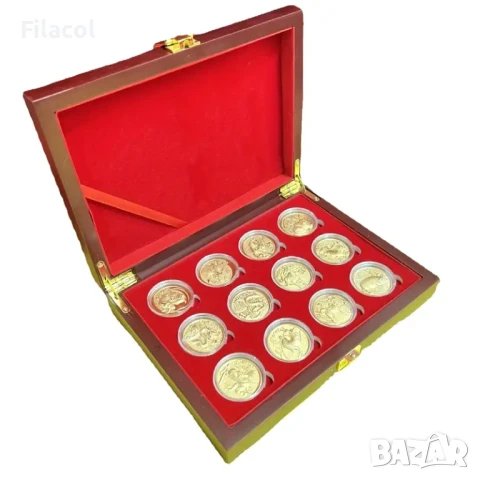 Сувенирни плакети - Китайски зодиак - 12 броя в кутия, снимка 3 - Нумизматика и бонистика - 50879091