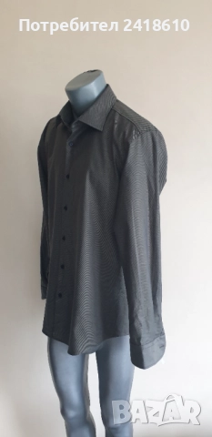 Hugo Boss H - HANK - kent- C1-214  Slim Fit Mens Size - 42 /16 /1/2 L НОВО! ОРИГИНАЛ! Мъжка Риза!, снимка 5 - Ризи - 52027866
