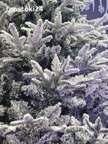 Изкуствена елха K r i n g Melbourne,  Цялата заснежена с метална стойка., снимка 17 - Други стоки за дома - 52352467