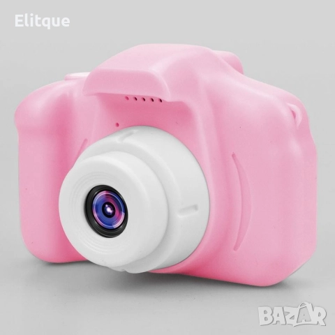 Детски електронен фотоапарат. Цвят: Син или Розов