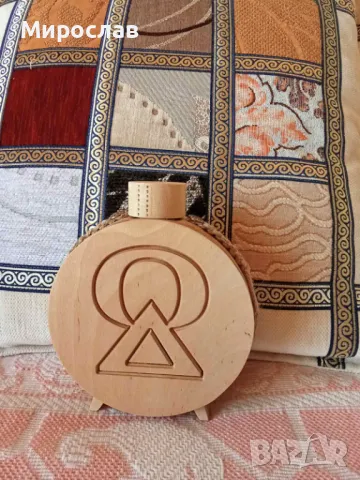 Дървена бъклица със стъклен контейнер 100мл., снимка 2 - Други - 49879785