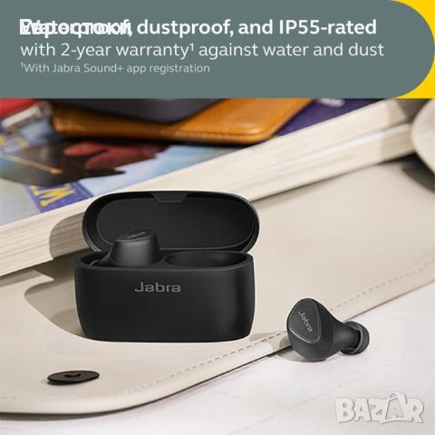 Безжични Bluetooth слушалки Jabra Elite 5 True Wireless In-Ear Bluetooth Earbuds, снимка 3 - Безжични слушалки - 45581478