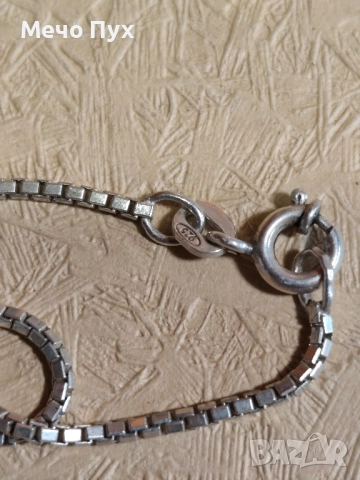 Сребърен синджир (380), снимка 3 - Колиета, медальони, синджири - 52539972