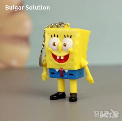🧽 Ключодържател SpongeBob - Светещ и Пеещ ! ⚠️