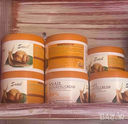 Гръцки крем за лице с екстракт от охлюви 115 грама! Крем против бръчки SNAIL Крем Nivea 65+ САМО 5€, снимка 6 - Козметика за лице - 51671231