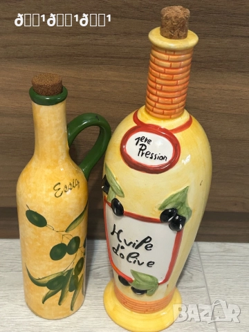 Старинни керамични бутилки за зехтин , снимка 2 - Други - 52851908