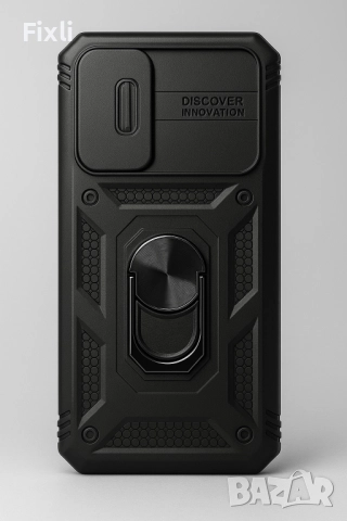 Удароустойчив калъф с капак за камера и стойка за Samsung S25 Plus, снимка 2 - Калъфи, кейсове - 52317187