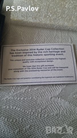 Brand new Original RYDER CUP 2014 GLENEAGLES SCOTLAND GOLF Cardholder, снимка 5 - Портфейли, портмонета - 45483110