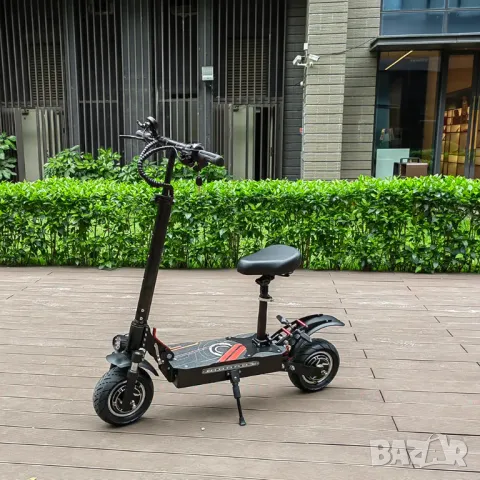 Електрическа тротинетка със седалка ТОП! 3200W Мощна голяма за възрастни, електрически скутер офроуд