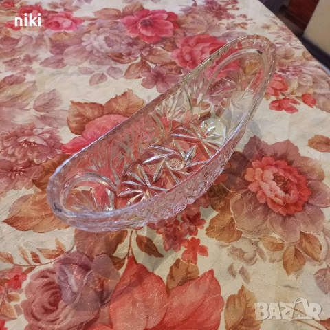 Стъклена фруктиера. , снимка 2 - Други - 53859625